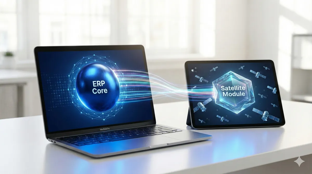 ERPを活かしつつ、FileMakerを全社内製基盤へ